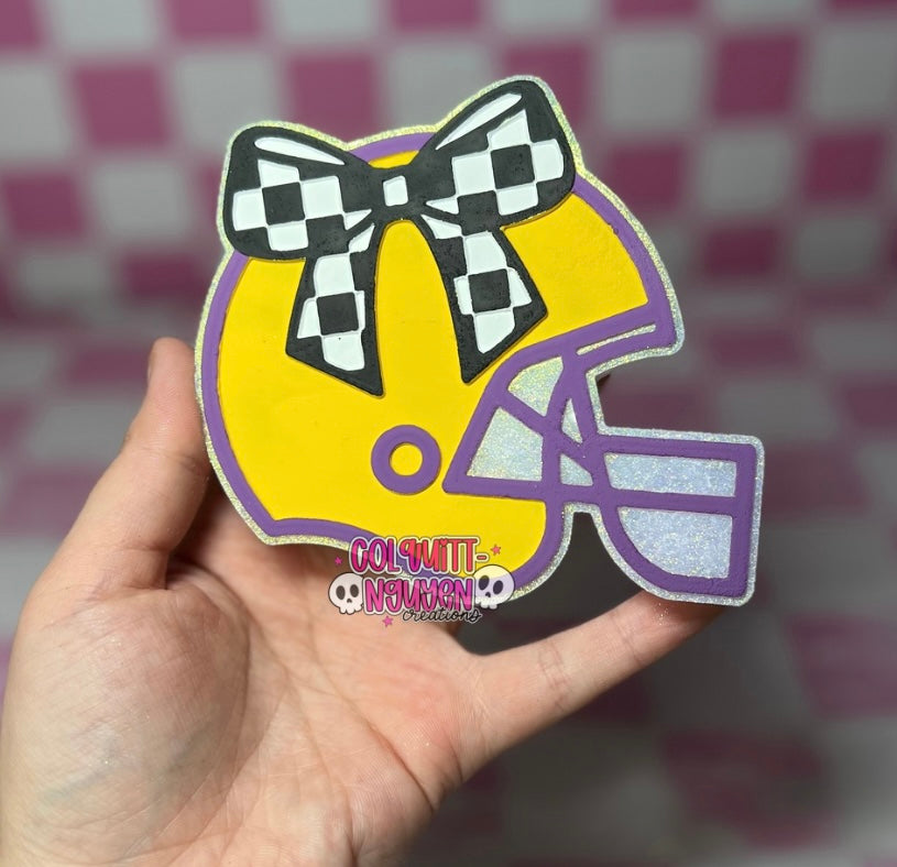 Football Helmet W Bow
