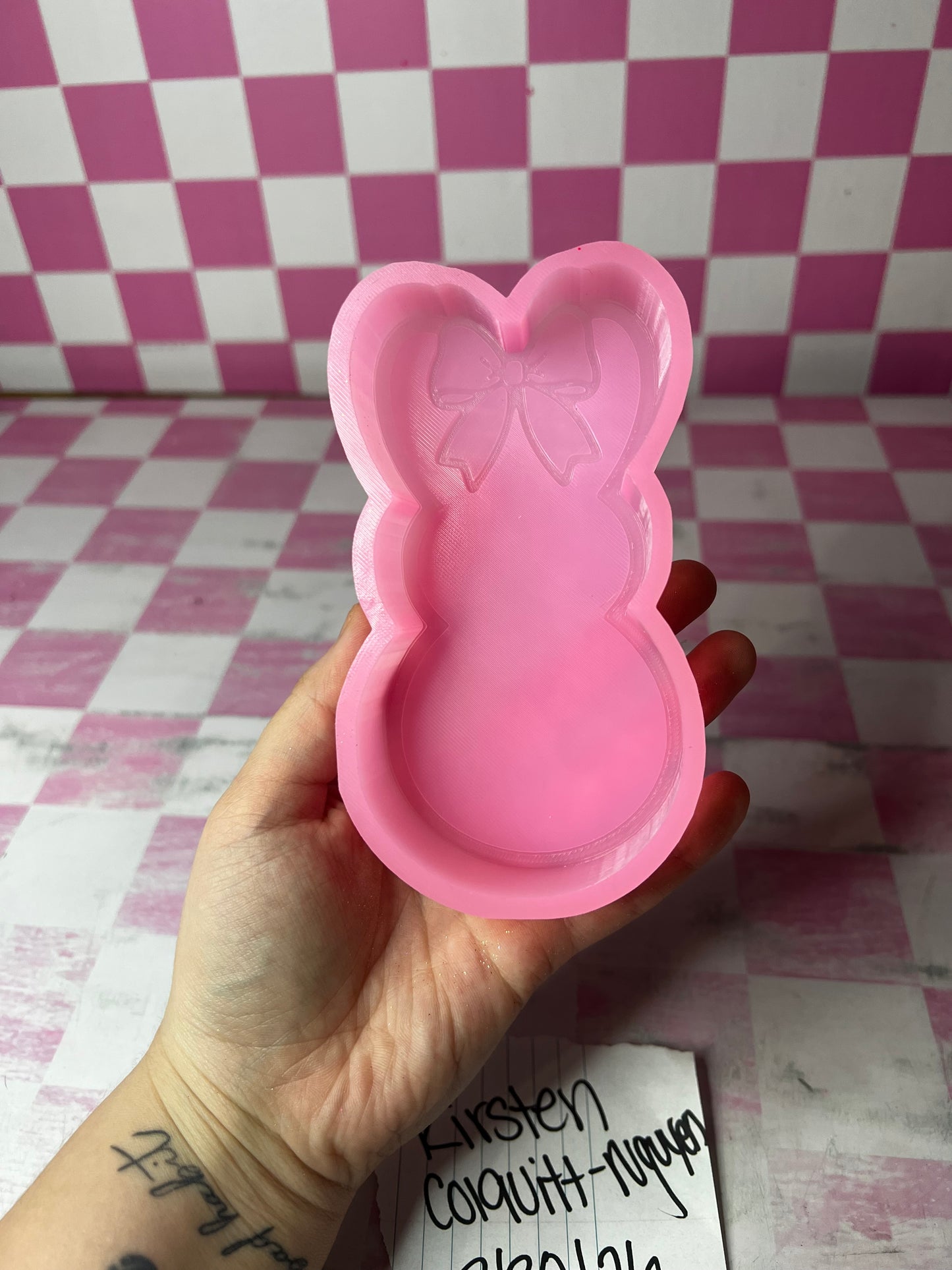 Bunny w bow - abc