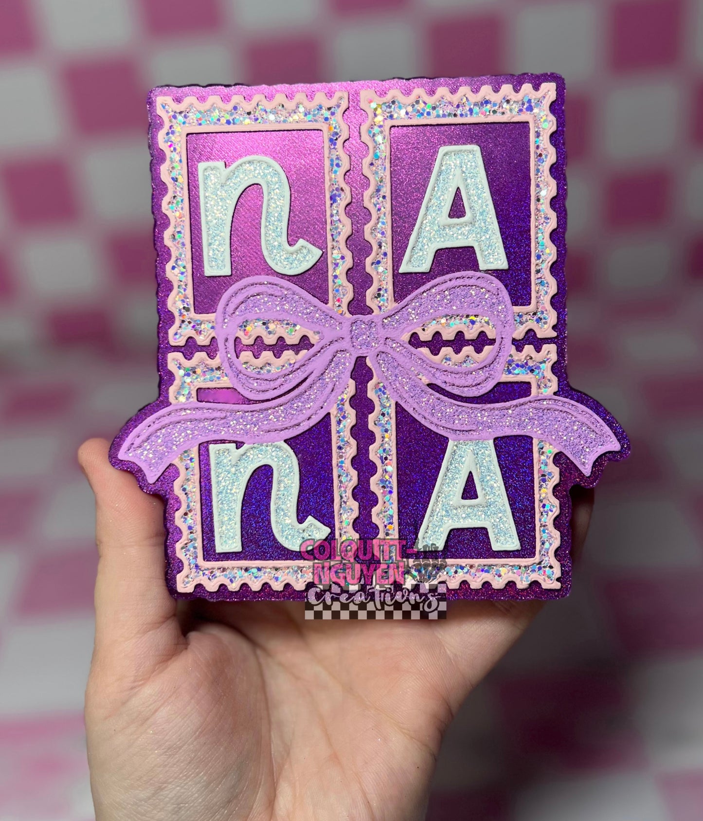 Nana Stamp W/ Bow