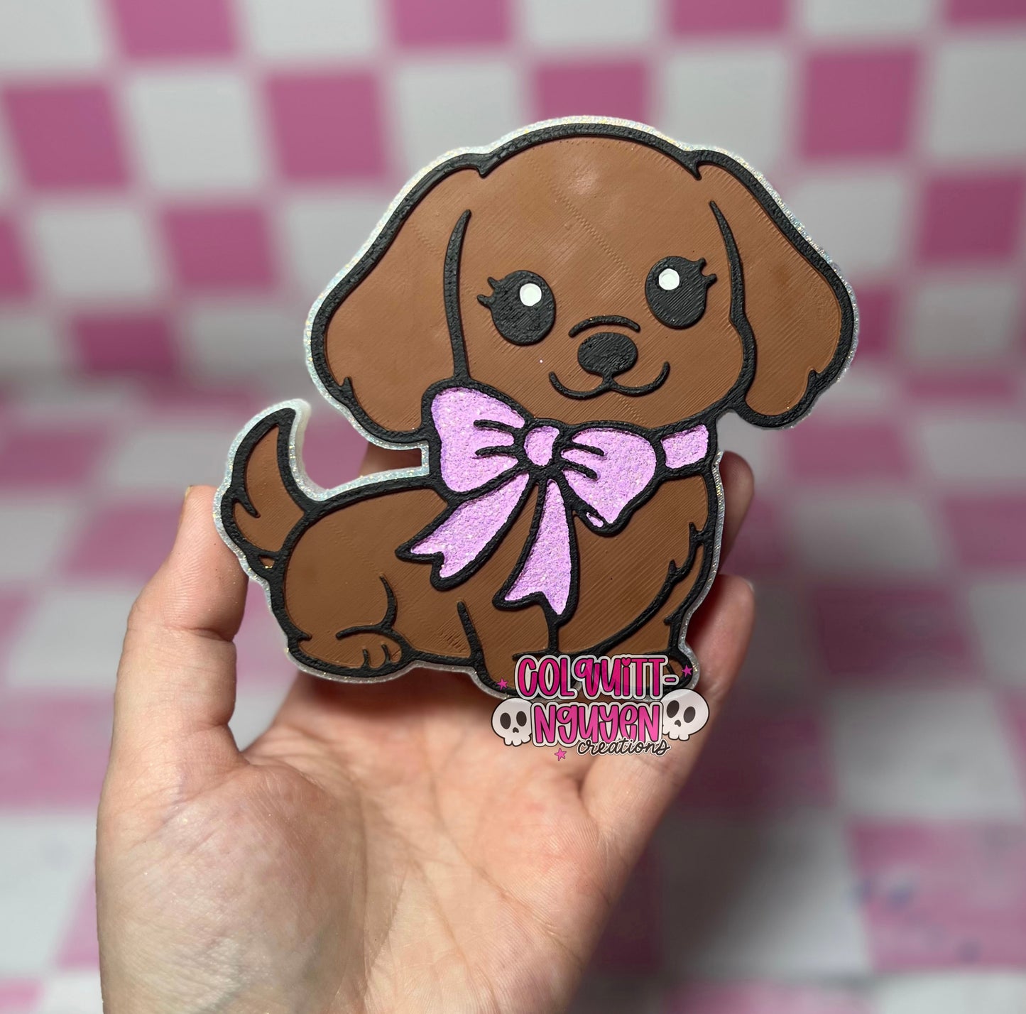 Weenie Dog W/ Bow
