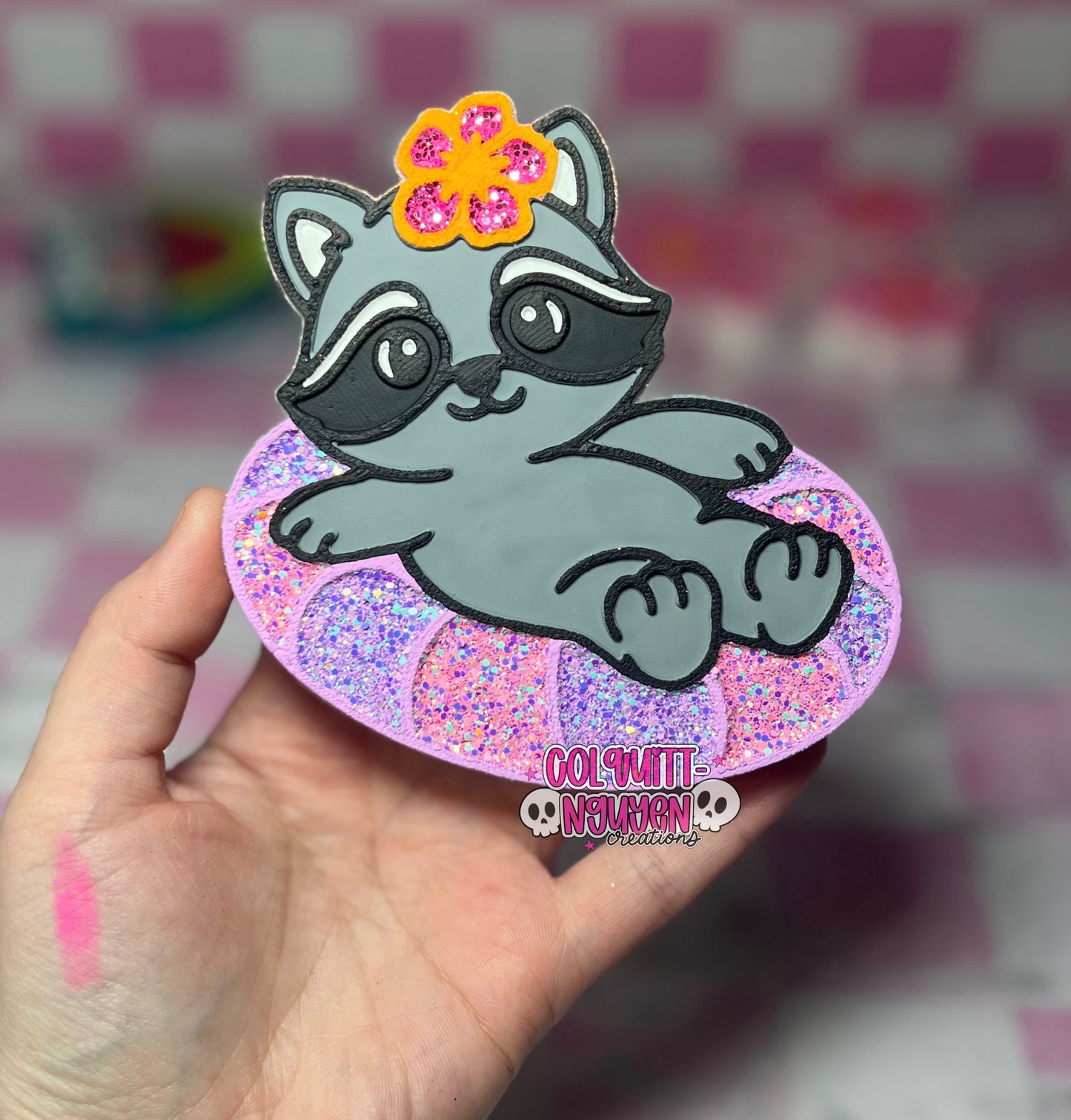 Raccoon In Floatie