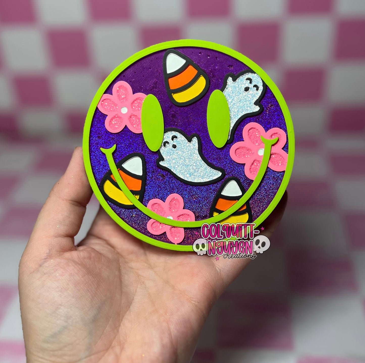 Floral Ghost Smiley