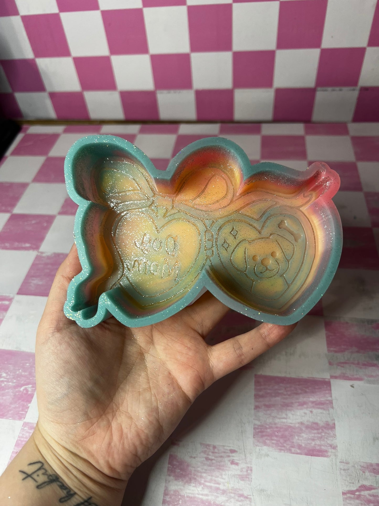 dog mom locket - hey lo