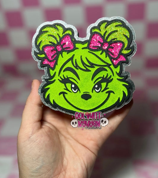 Green Girl W Bows