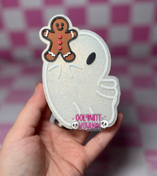 Ghost Holding Gingerbread
