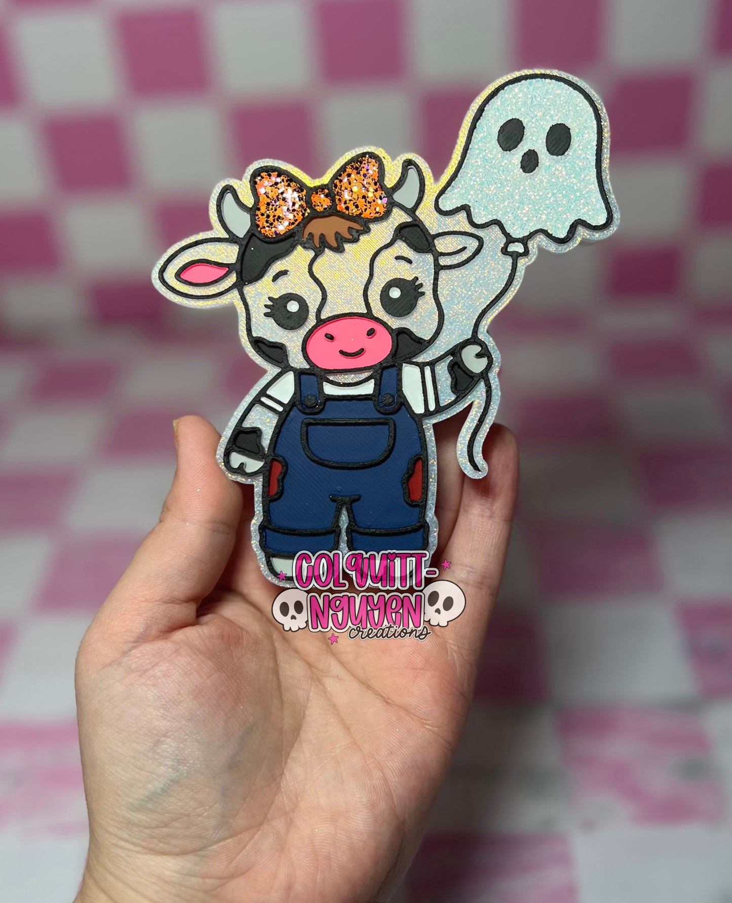 Cow W/ Ghost Balloon