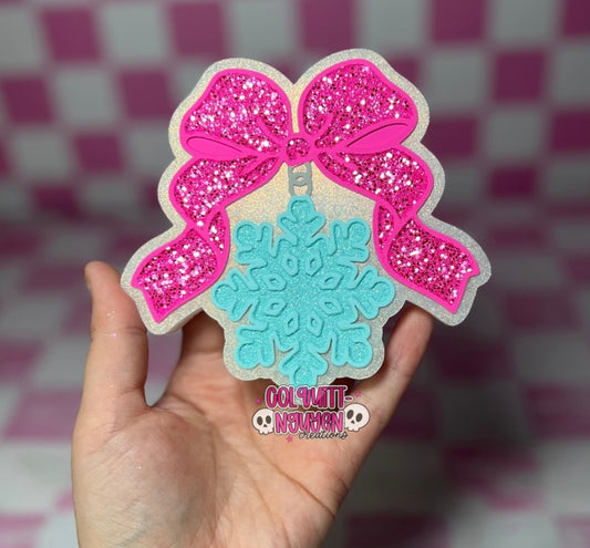 Snowflake Charm W Bow