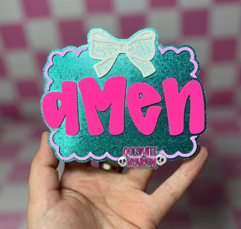 Amen Frame W Bow