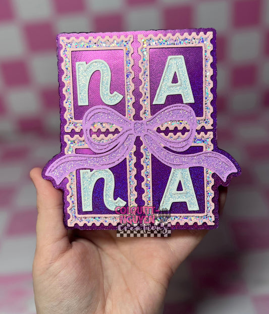 Nana Stamp W/ Bow