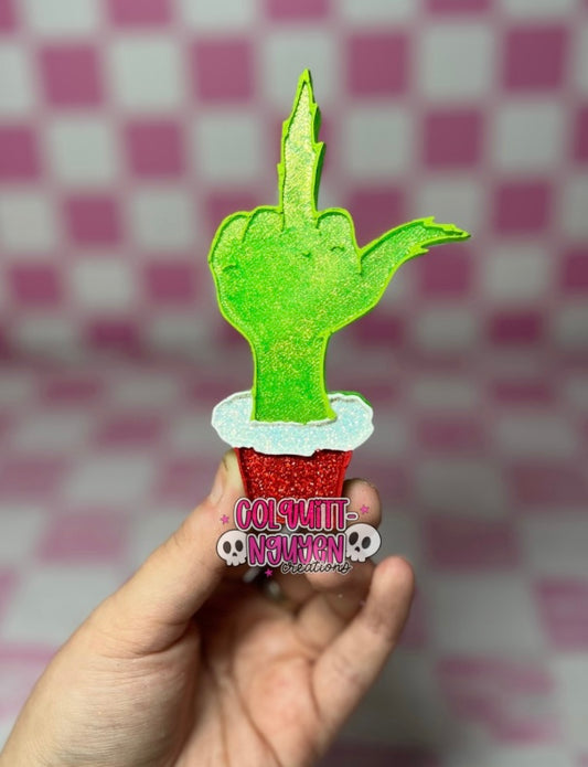 Green Middle Finger