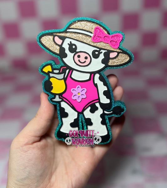 Cow In Swimsuit