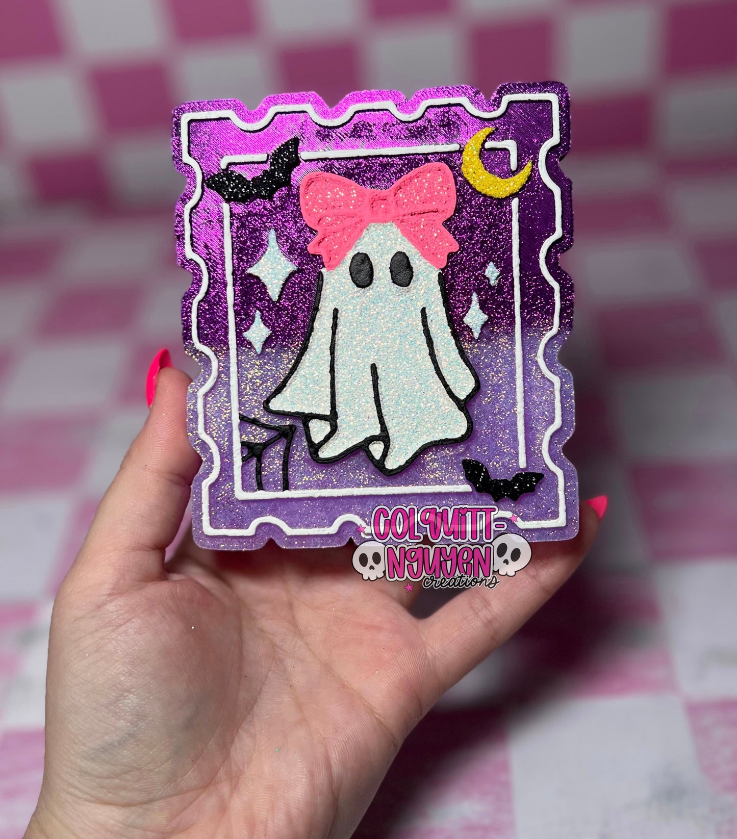 Ghost W/ Bow Stamp
