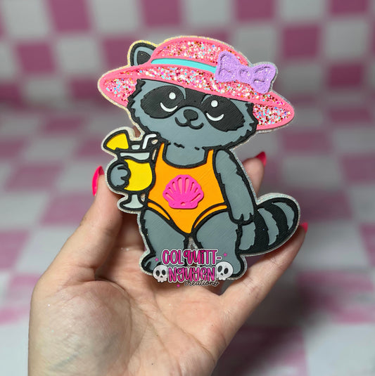 Raccoon In Swimsuit