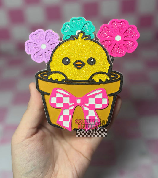 Chick In Flower Pot