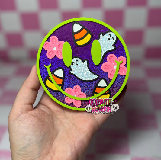 Floral Ghost Smiley