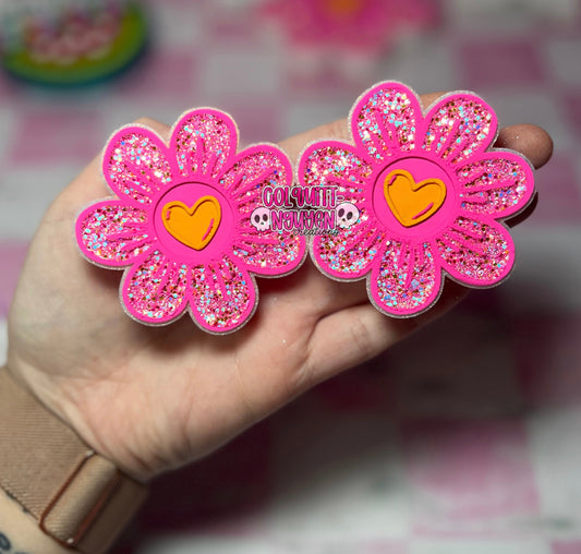 Heart Flower Vent Clips