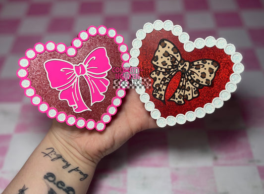 Pearl Heart With Bow