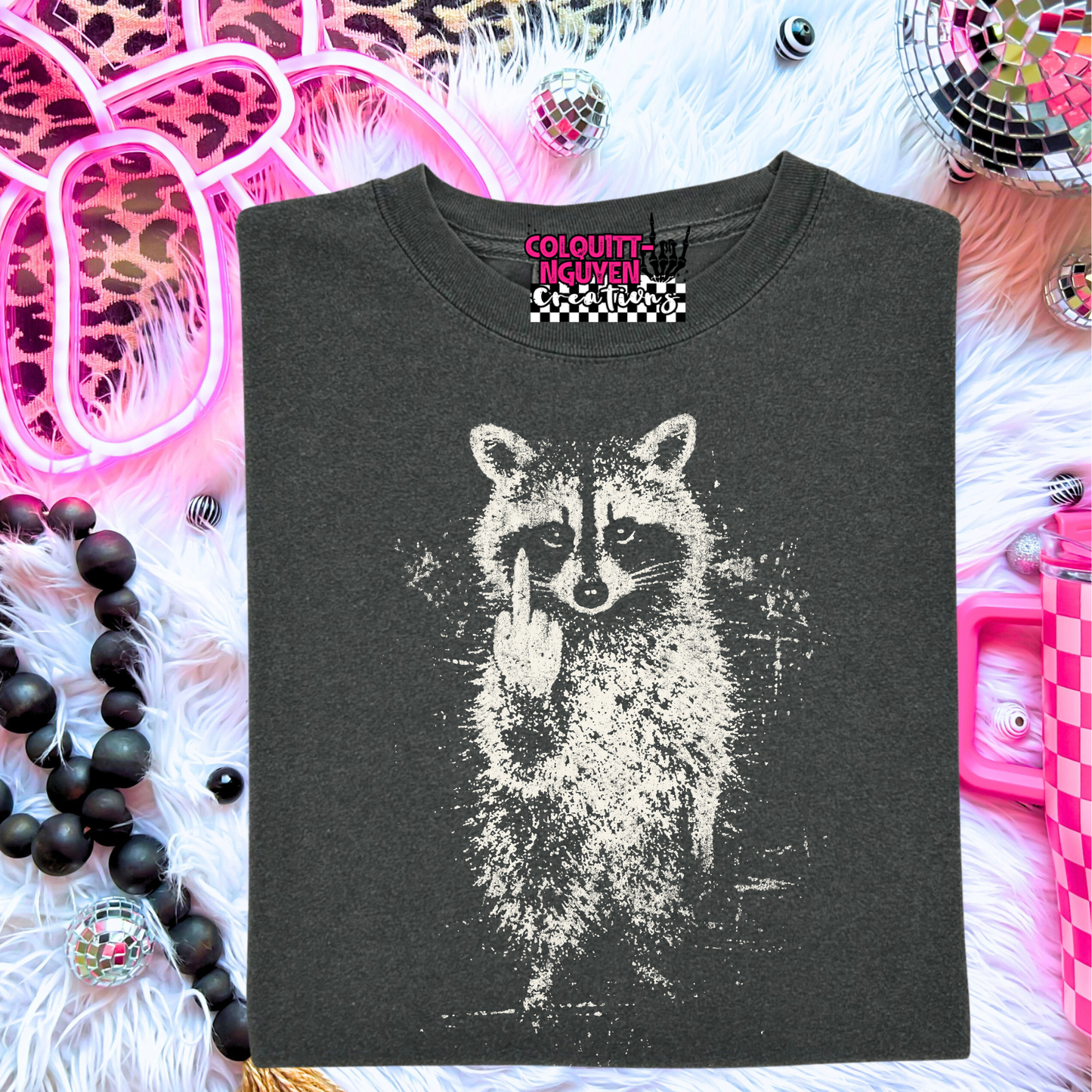 Middle Finger Raccoon